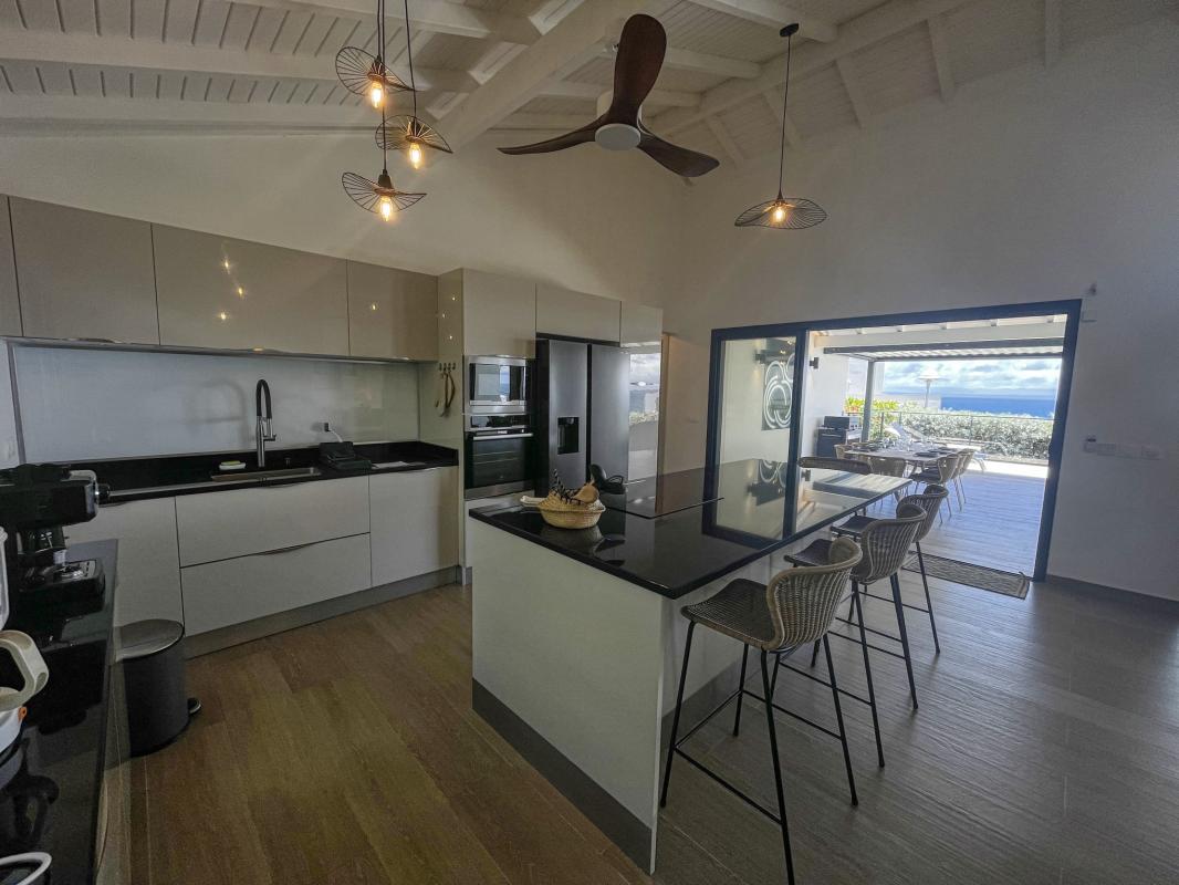 Villa Saint François Guadeloupe_cuisine vue mer