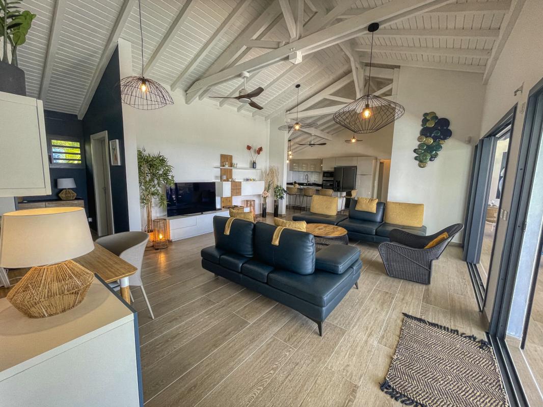 Villa Saint François Guadeloupe_salon cuisine