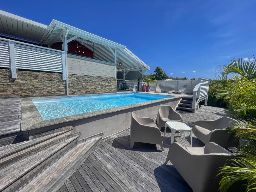 Location villa 3 chambres Saint François Guadeloupe-piscine