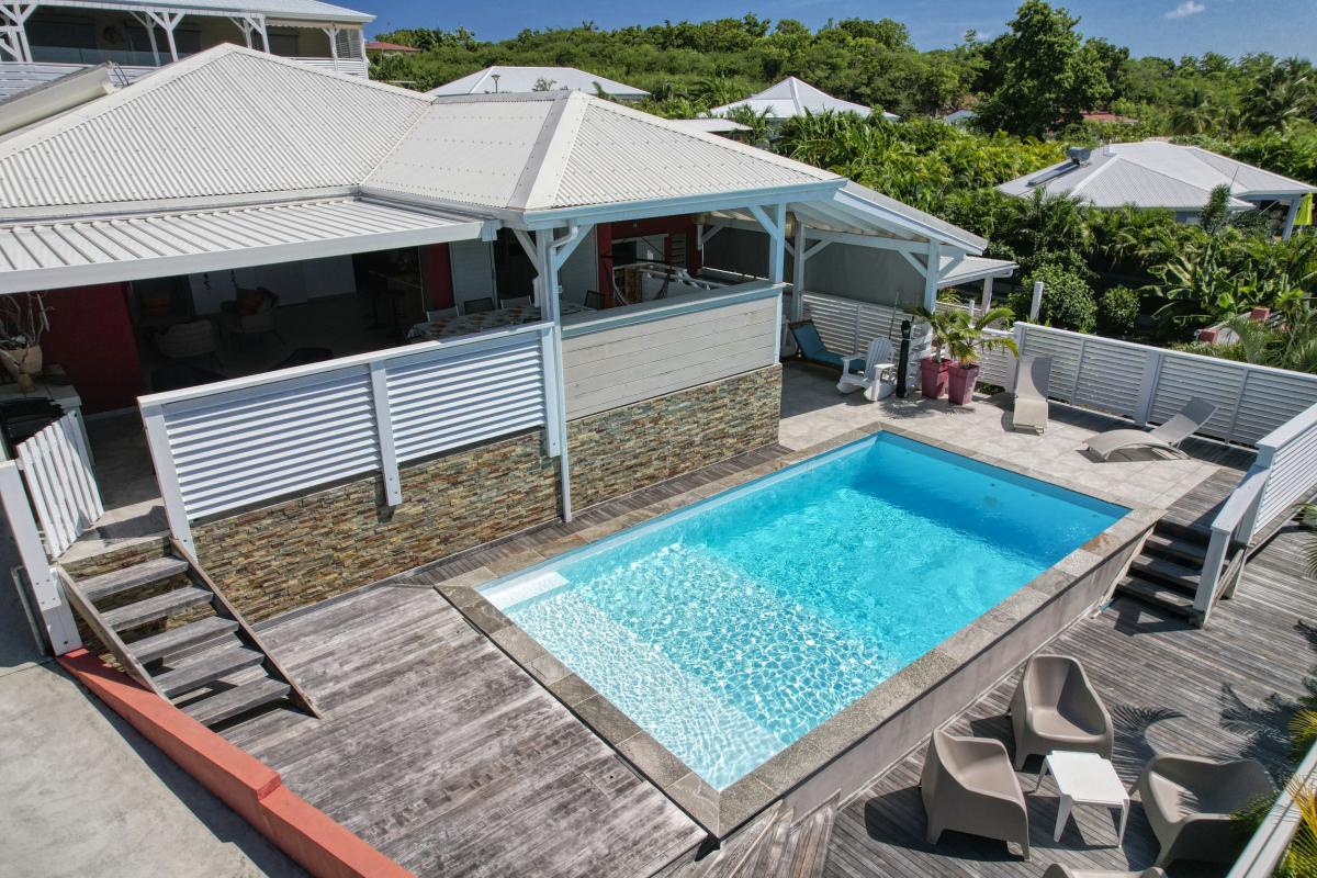Location villa 3 chambres Saint François Guadeloupe-piscine