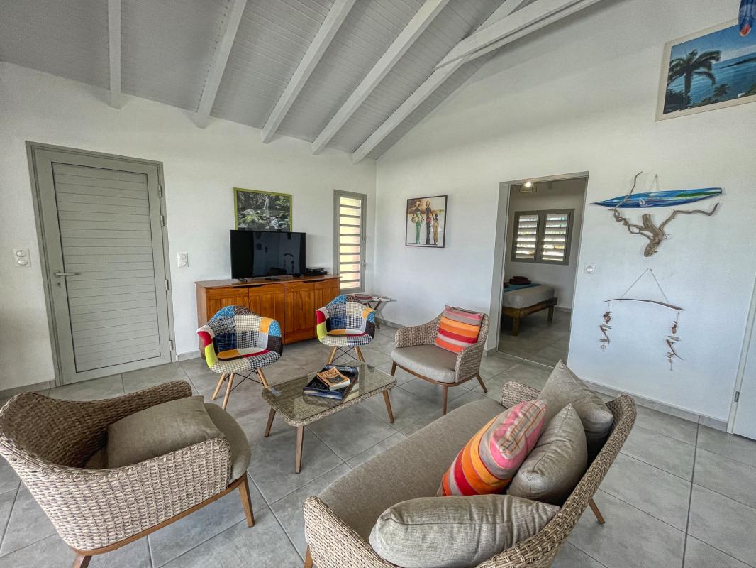 Location villa 3 chambres Saint François Guadeloupe-salon
