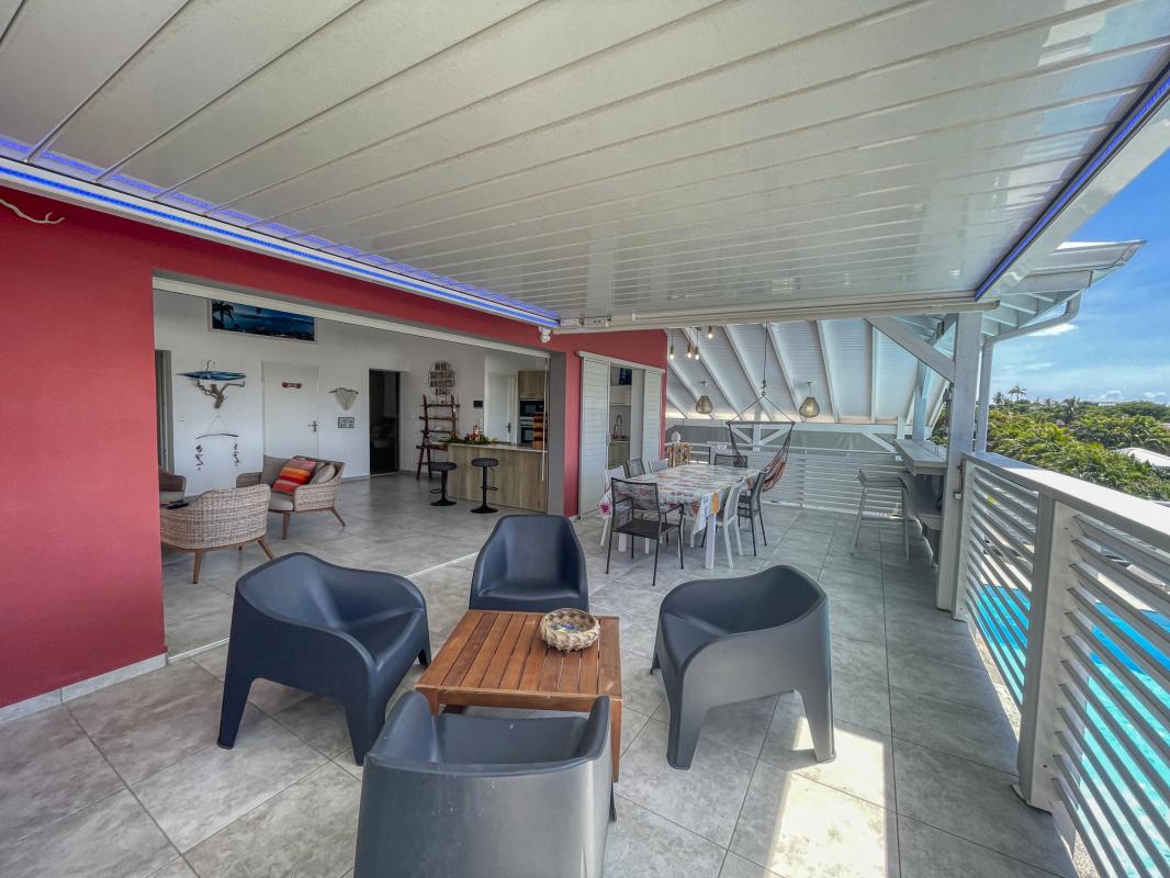 Location villa 3 chambres Saint François Guadeloupe-terrasse