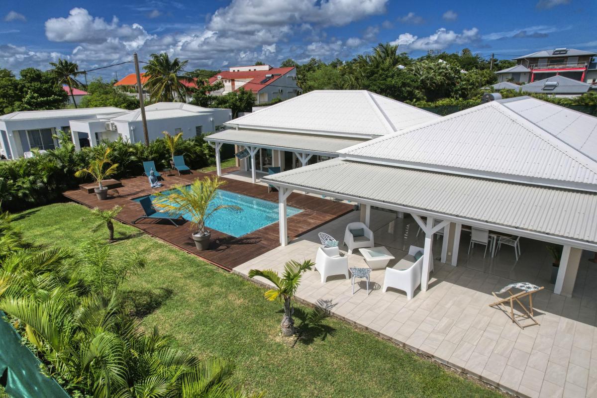 Location Villa St François Guadeloupe__vue ensemble
