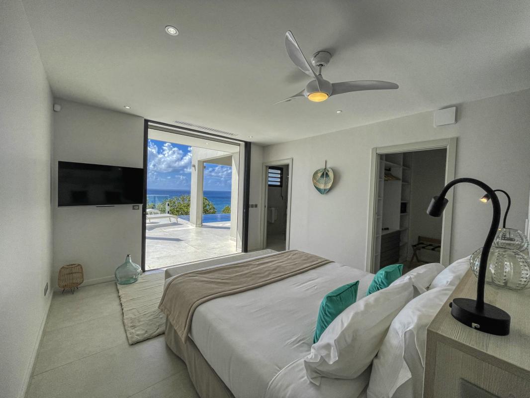 Saint François Guadeloupe location villa vue mer__chambre rdc