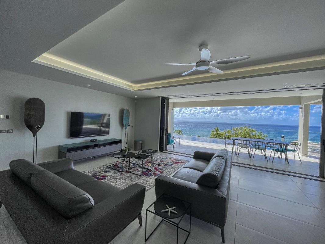Saint François Guadeloupe location villa vue mer__salon