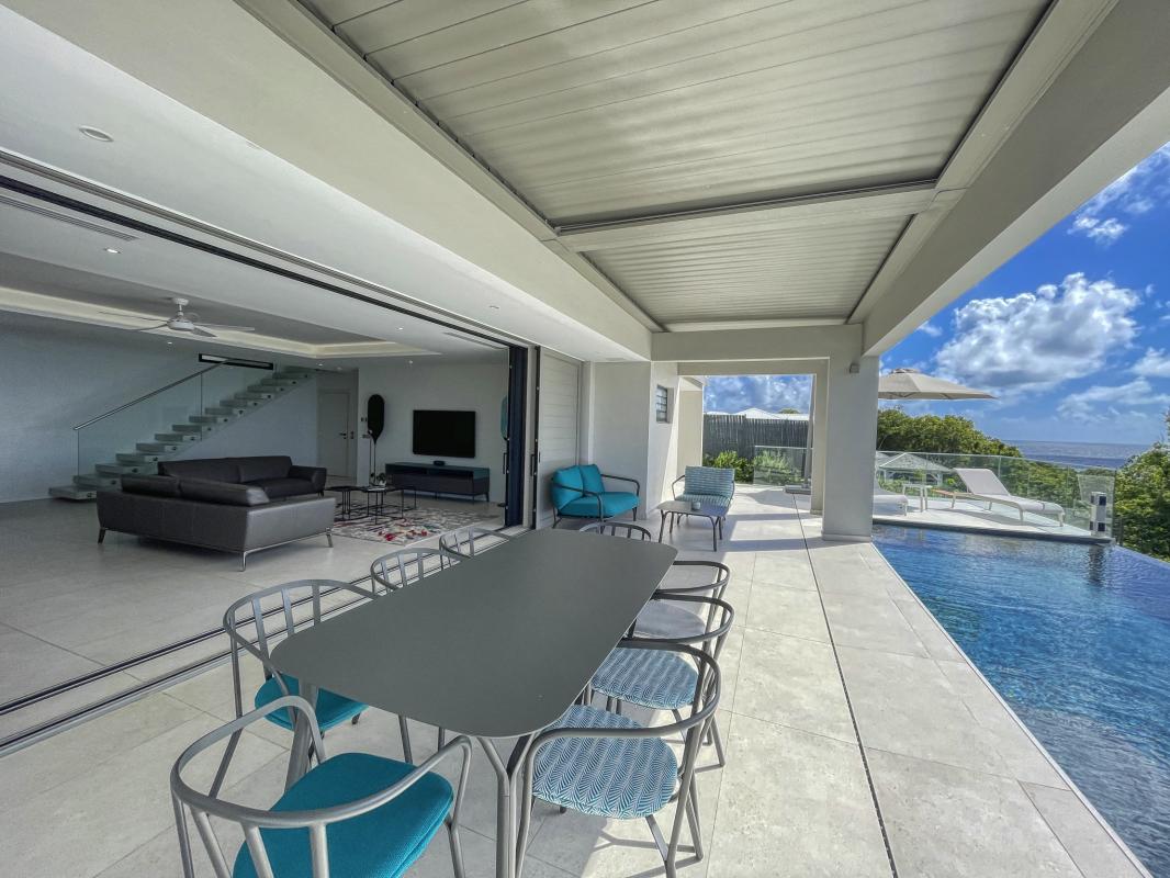 Saint François Guadeloupe location villa vue mer__terrasse