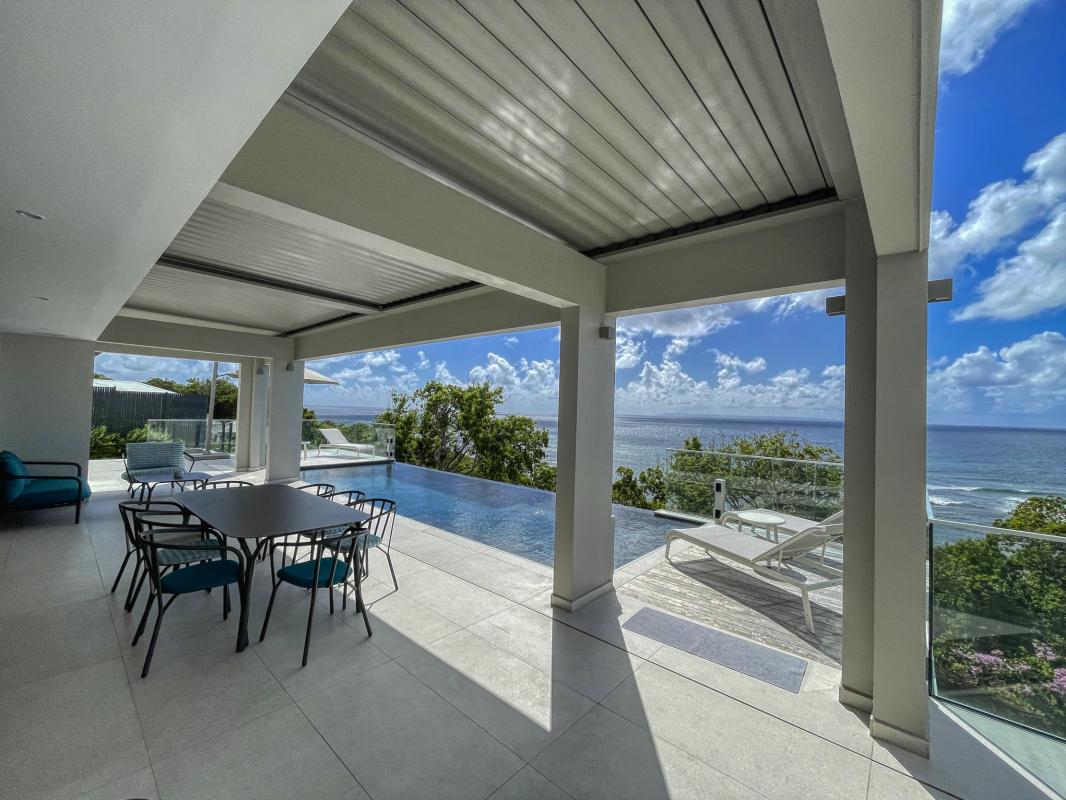 Saint François Guadeloupe location villa vue mer__vue ensemble