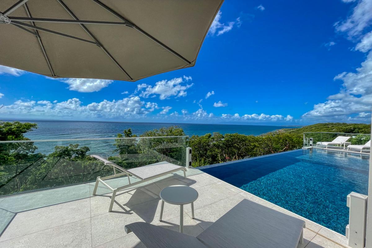 Saint François Guadeloupe location villa vue mer__vue terrasse