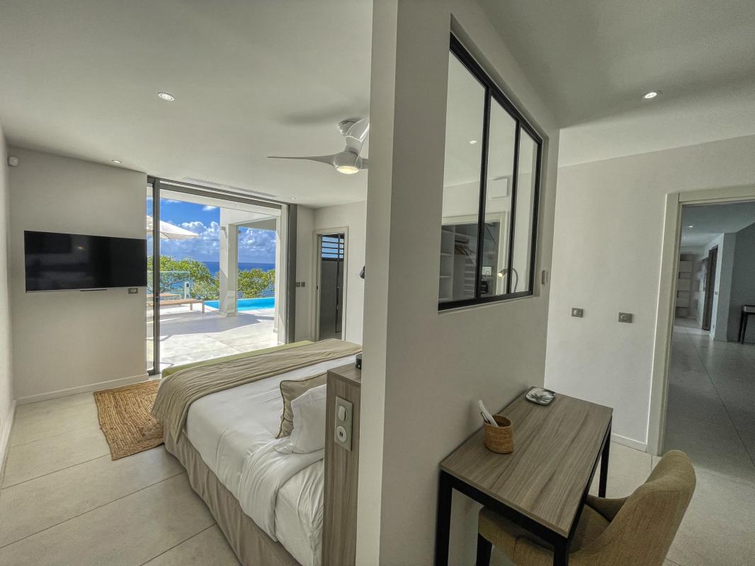 Guadeloupe Saint François location villa vue mer__chambre rdc