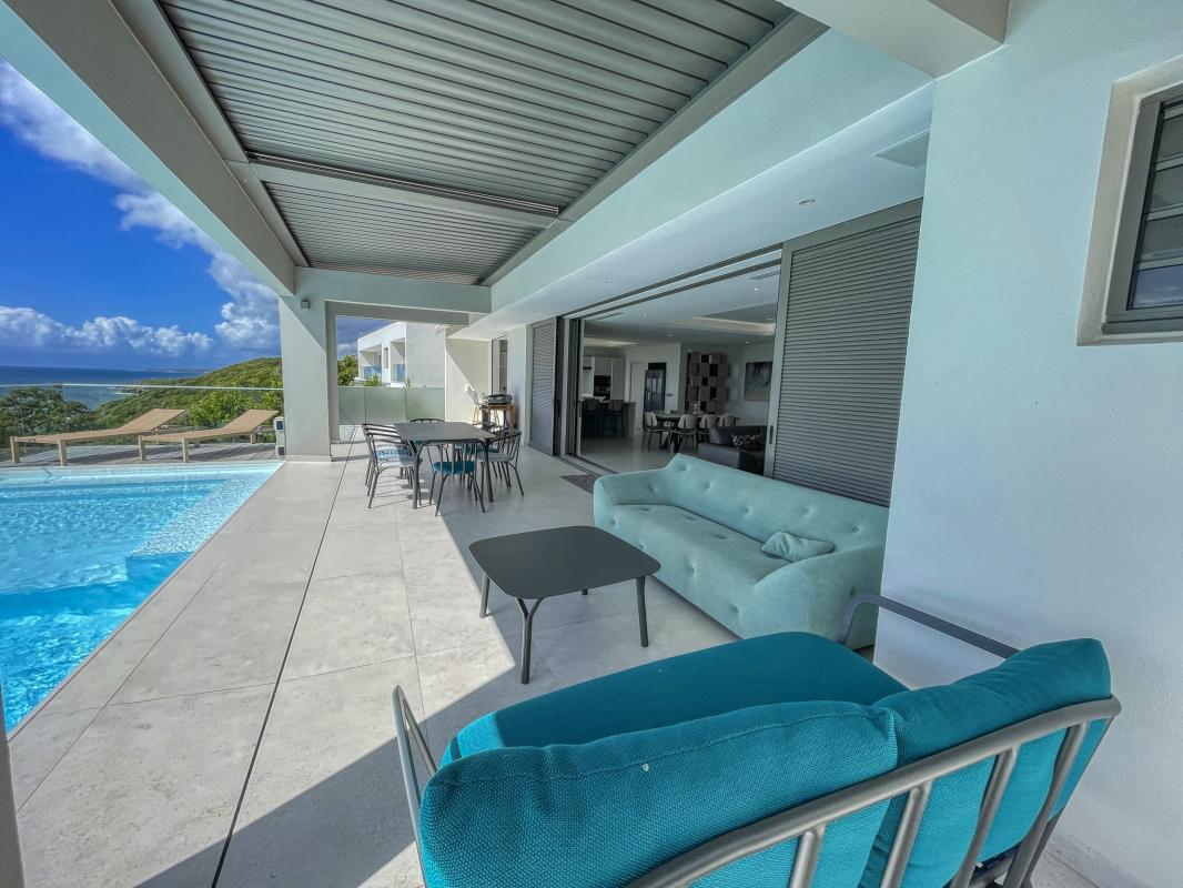 Guadeloupe Saint François location villa vue mer__terrasse