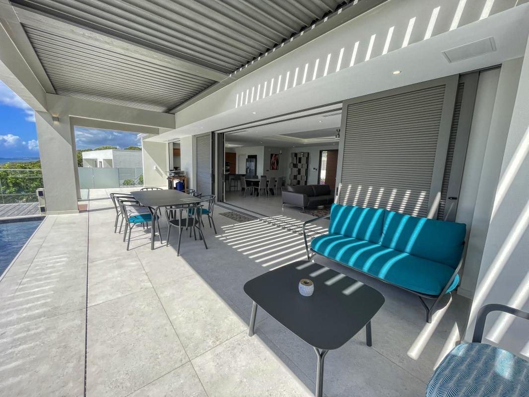 Guadeloupe Saint François location villa vue mer__terrasse