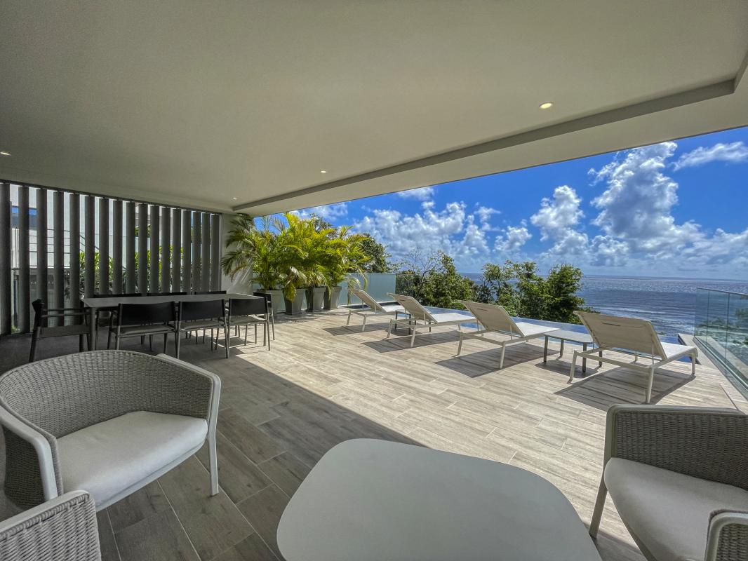 Guadeloupe Saint François location villa vue mer__terrasse