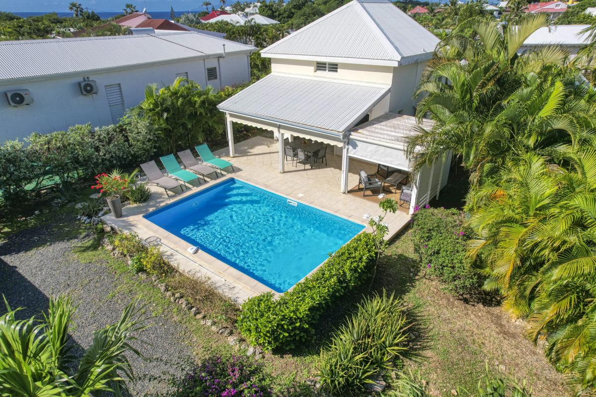 Location Villa 3 chambres Saint François Guadeloupe-vue drone