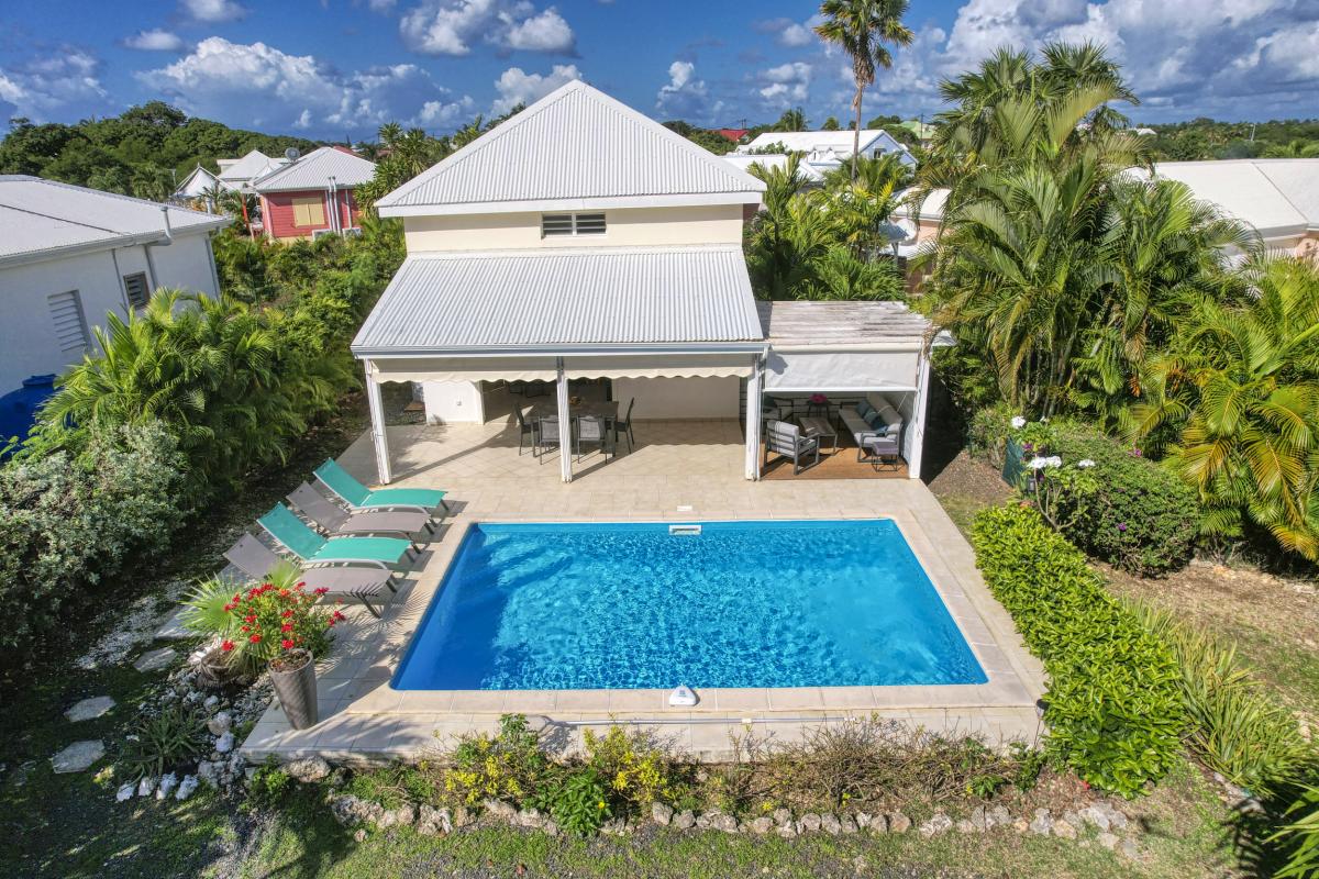 Location Villa 3 chambres Saint François Guadeloupe-vue drone