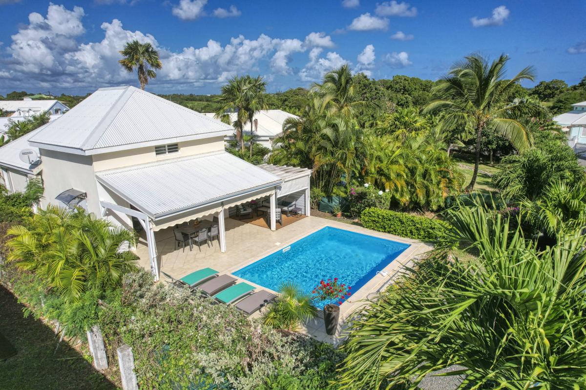 Location Villa 3 chambres Saint François Guadeloupe-vue drone