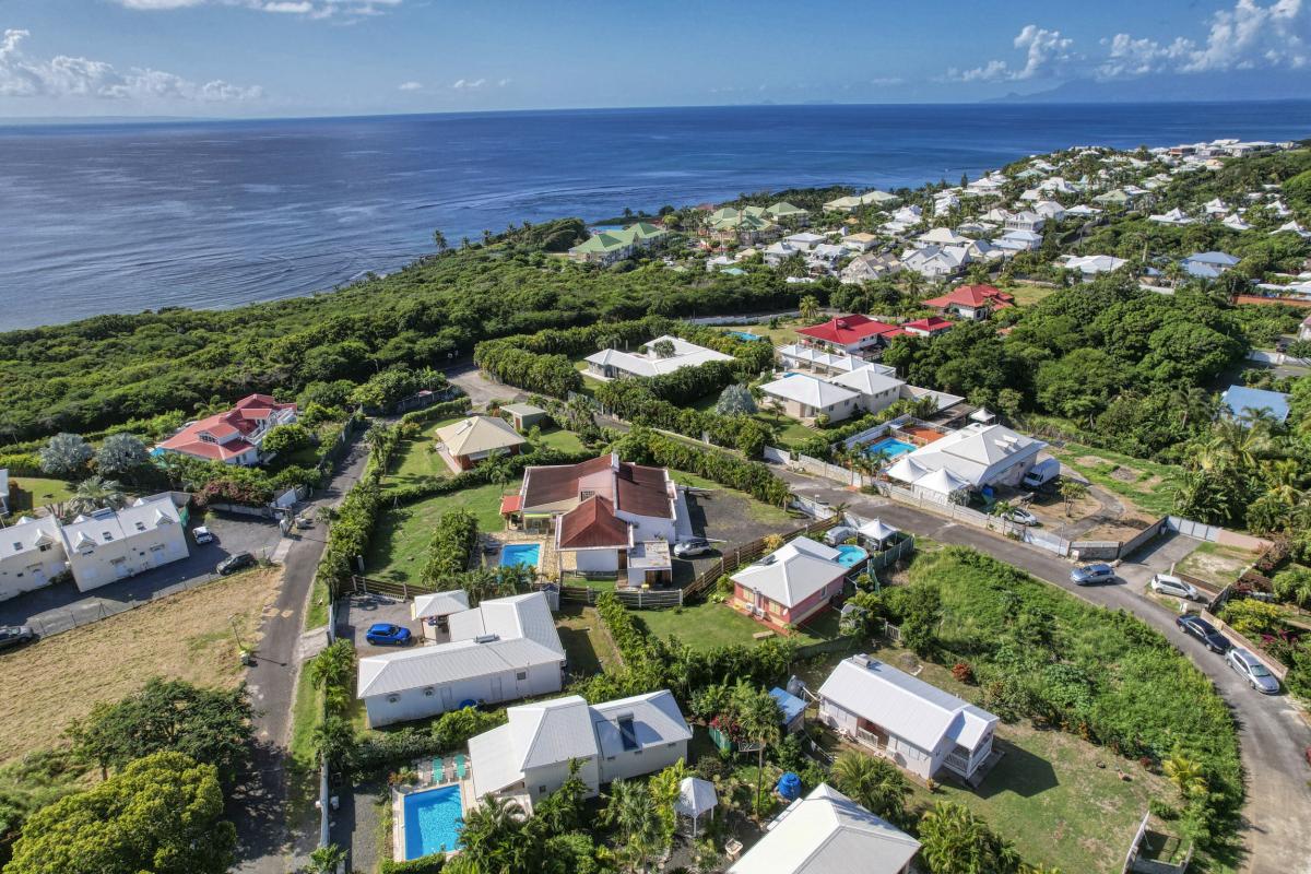 Location Villa 3 chambres Saint François Guadeloupe-vue drone