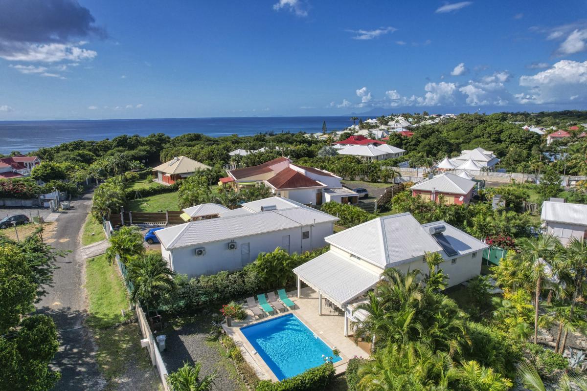 Location Villa 3 chambres Saint François Guadeloupe-vue drone