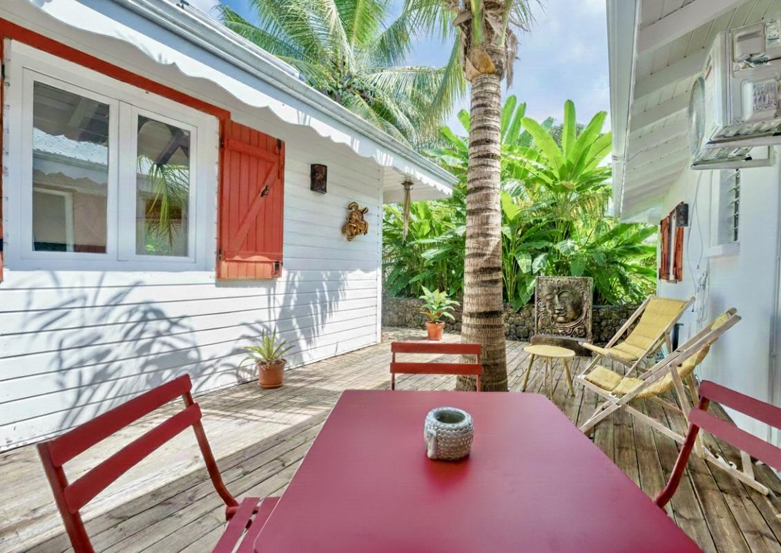A louer villa 5 chambres Saint François Guadeloupe-jardin zen