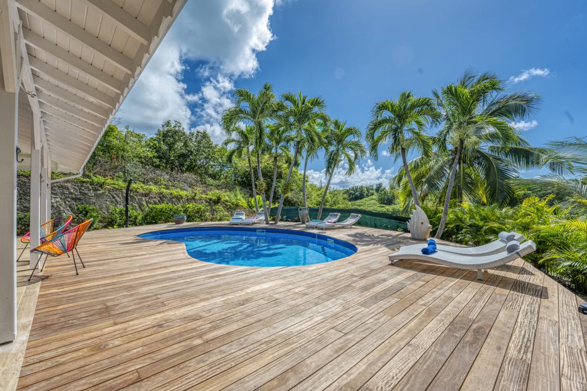 A louer villa 5 chambres Saint François Guadeloupe-piscine