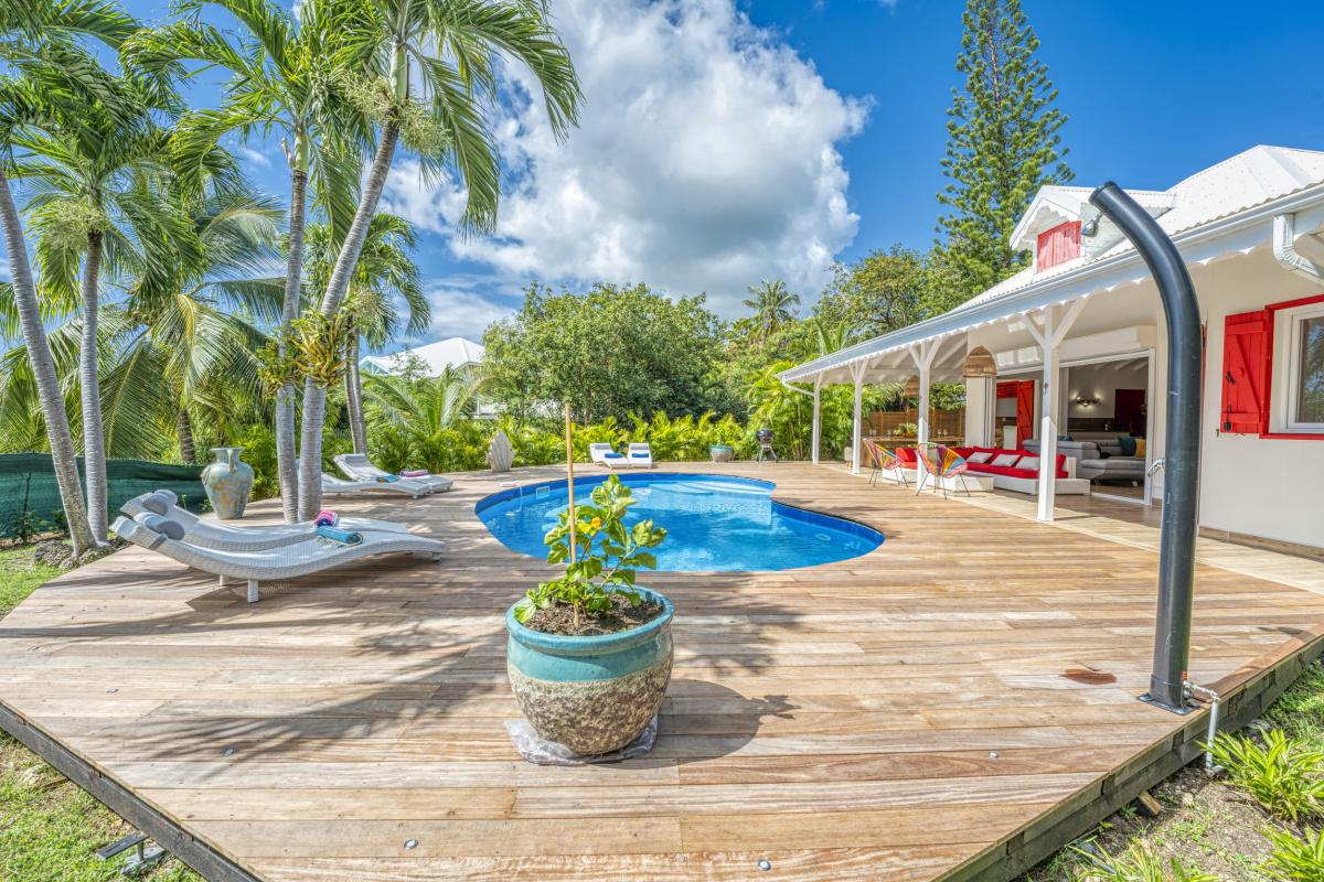 A louer villa 5 chambres Saint François Guadeloupe-piscine