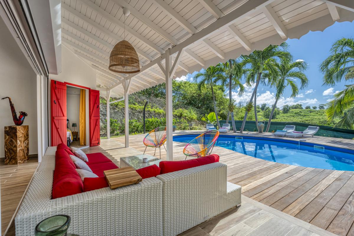 A louer villa 5 chambres Saint François Guadeloupe-terrasse