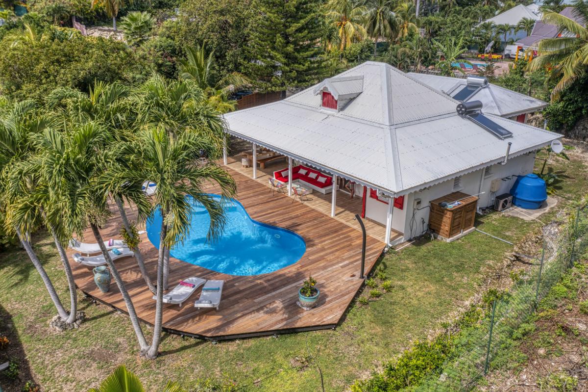 A louer villa 5 chambres Saint François Guadeloupe-vue aérienne