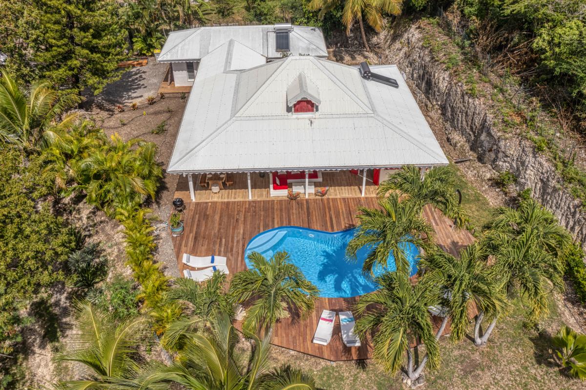 A louer villa 5 chambres Saint François Guadeloupe-vue aérienne
