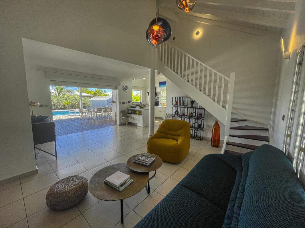 Villa 5 chambres à louer à Saint François Guadeloupe-salon