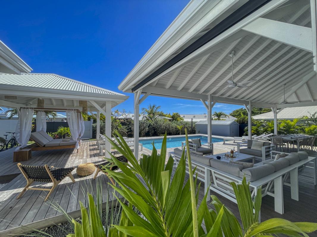 Villa 5 chambres à louer à Saint François Guadeloupe-solarium