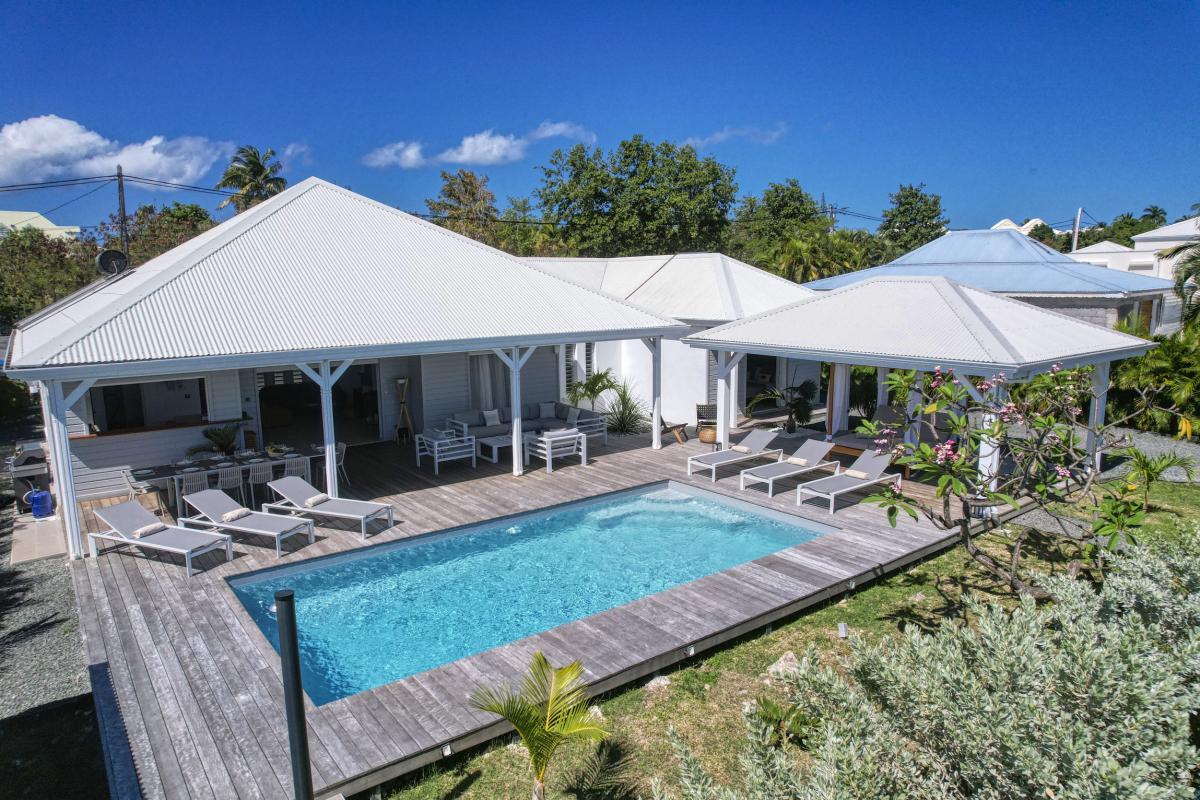 Villa 5 chambres à louer à Saint François Guadeloupe-vue du ciel