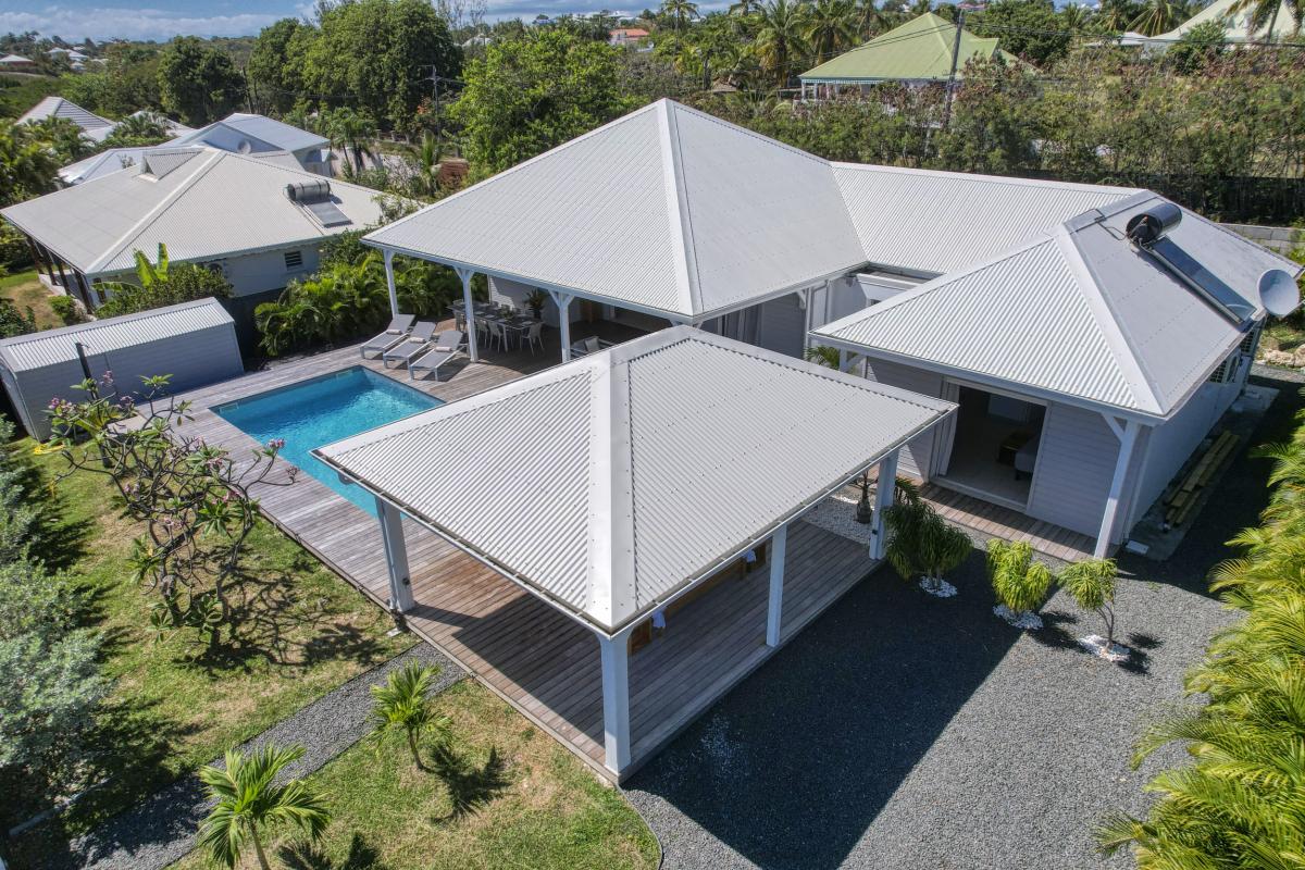 Villa 5 chambres à louer à Saint François Guadeloupe-vue du ciel