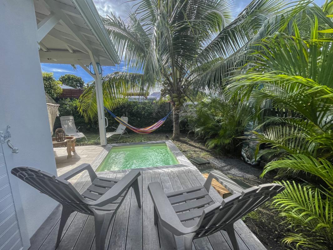 Location villa piscine Saint François Guadeloupe_terrasse