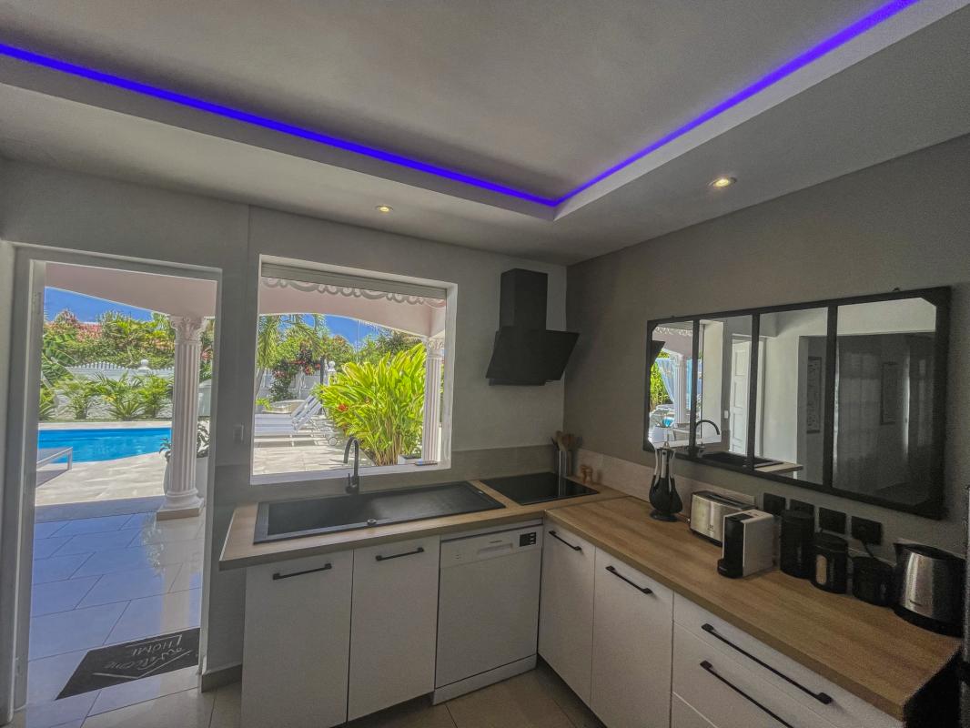 Location Villa 14 personnes Saint François Guadeloupe-cuisine