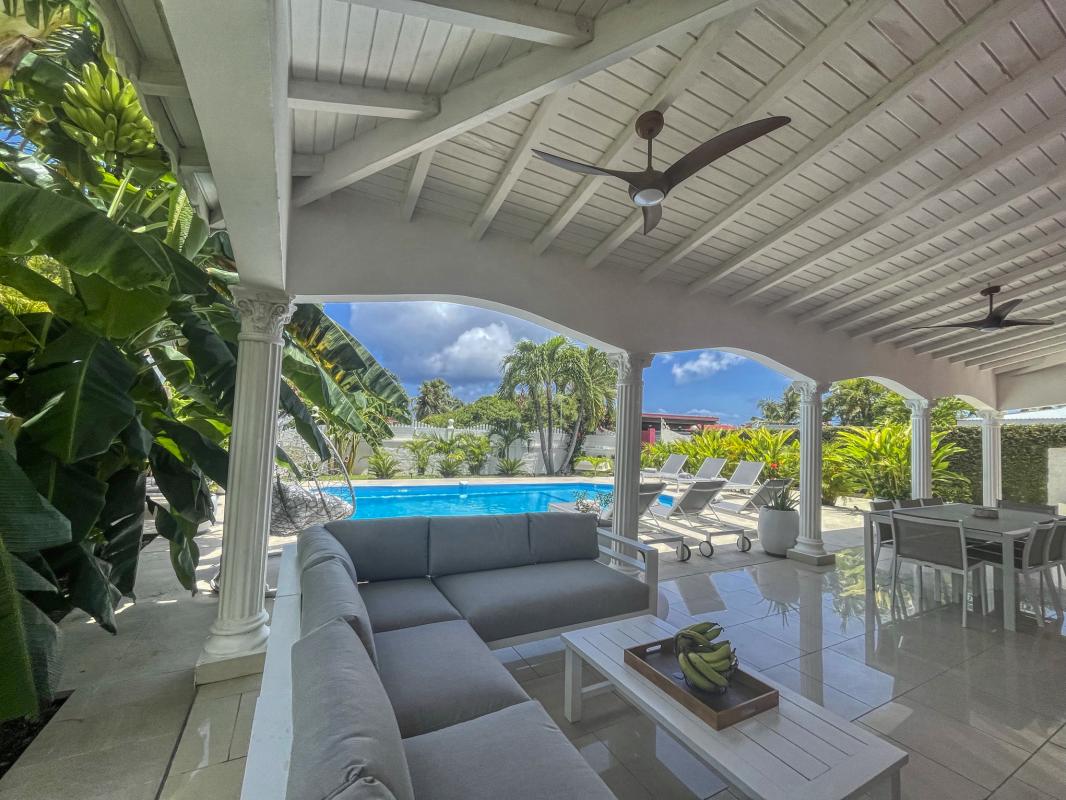 Location Villa 14 personnes Saint François Guadeloupe-terrasse