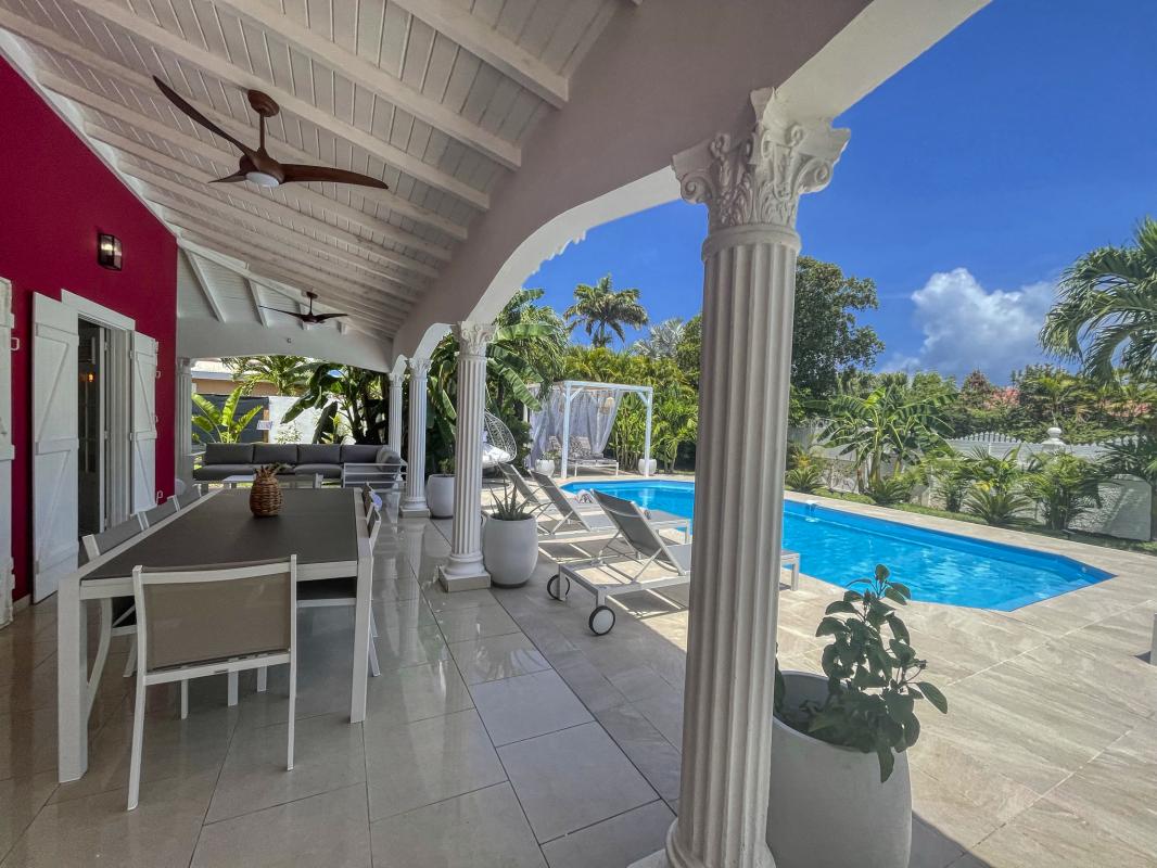 Location Villa 14 personnes Saint François Guadeloupe-terrasse
