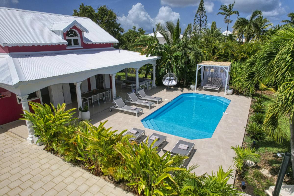 Location Villa 14 personnes Saint François Guadeloupe-Vue du ciel
