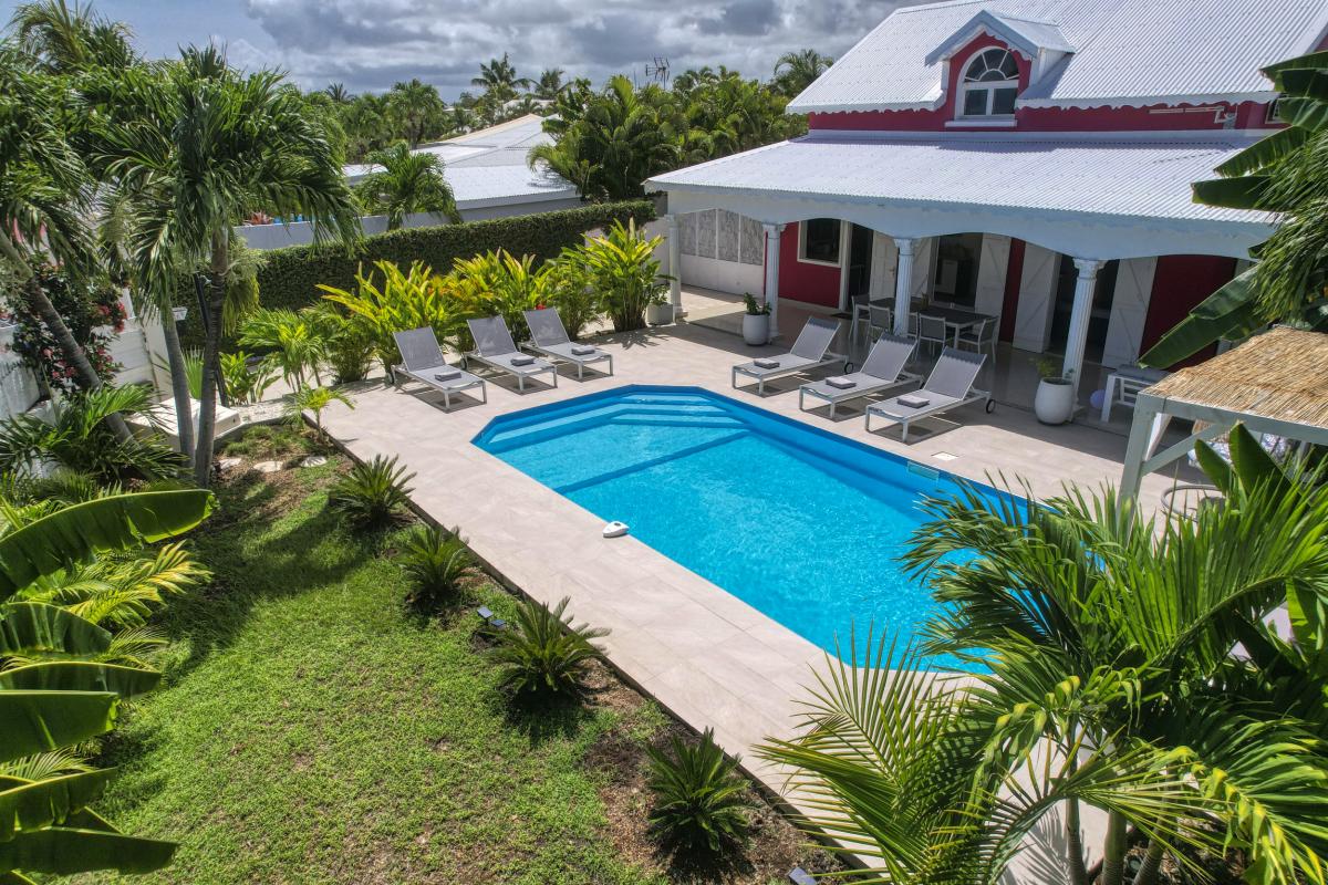 Location Villa 14 personnes Saint François Guadeloupe-Vue du ciel