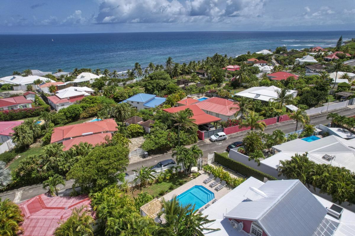 Location Villa 14 personnes Saint François Guadeloupe-Vue du ciel