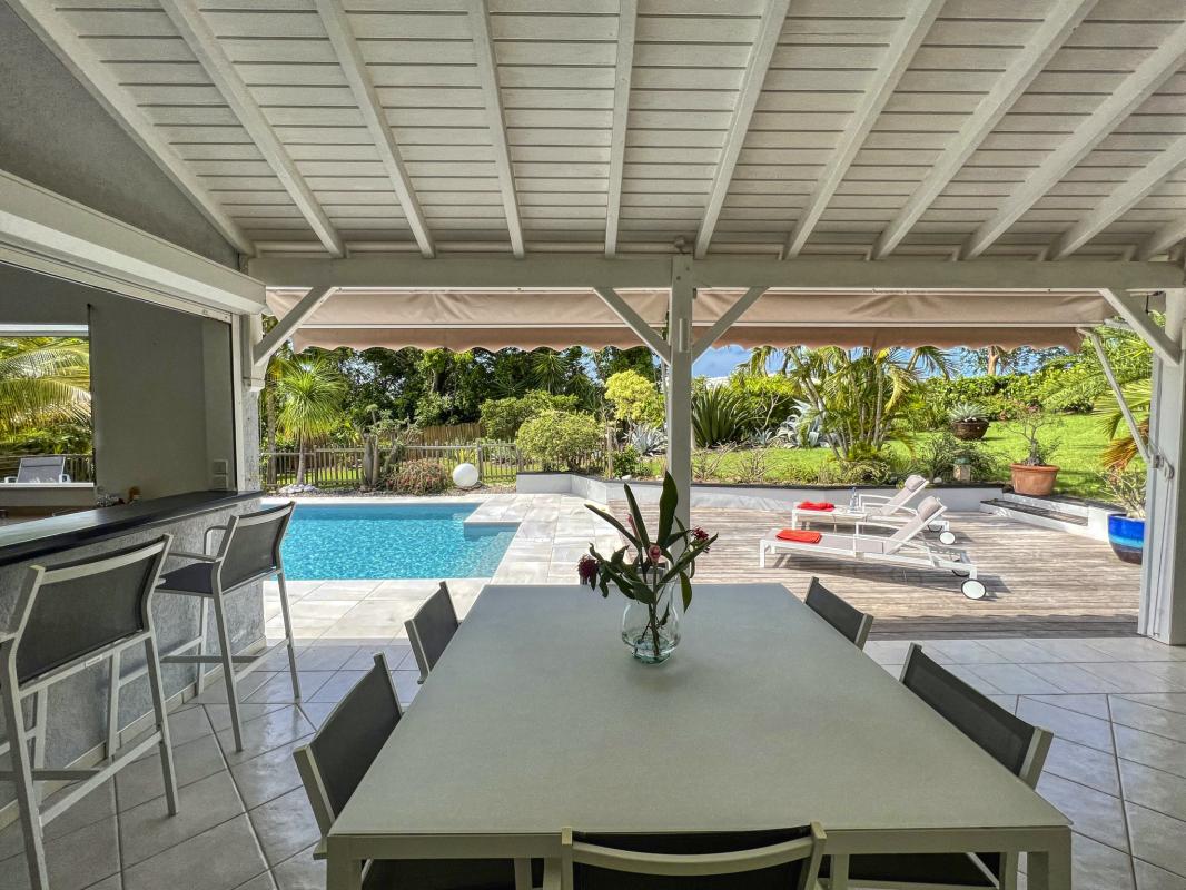 Location villa 6 personnes Saint François Guadeloupe- terrasse