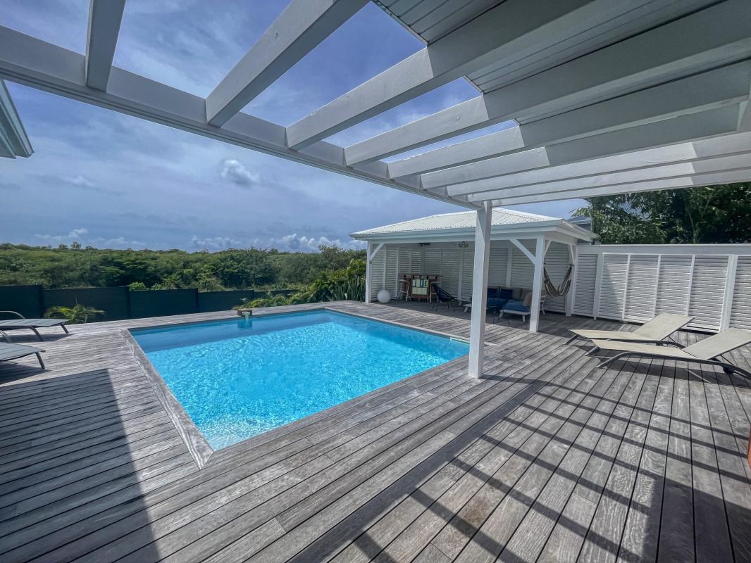 A louer villa 3 chambres piscine Saint François Guadeloupe_ Piscine 