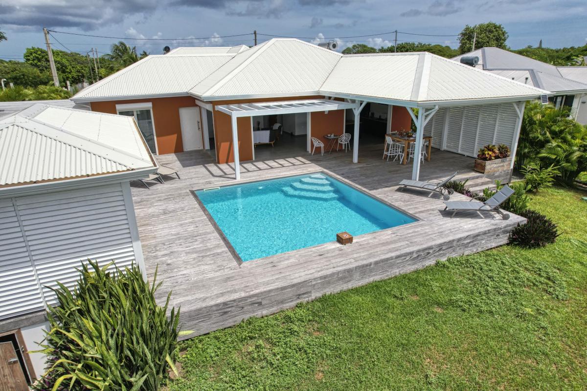 A louer villa 3 chambres piscine Saint François Guadeloupe_ Vue d'ensemble