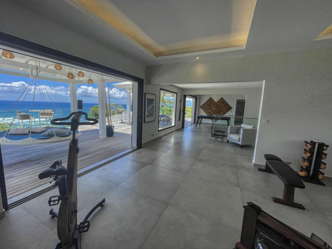 A louer villa 4 chambres vue mer Saint François Guadeloupe_ Salle de sport 