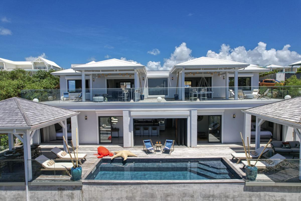 A louer villa 4 chambres vue mer Saint François Guadeloupe_ Vue d'ensemble 