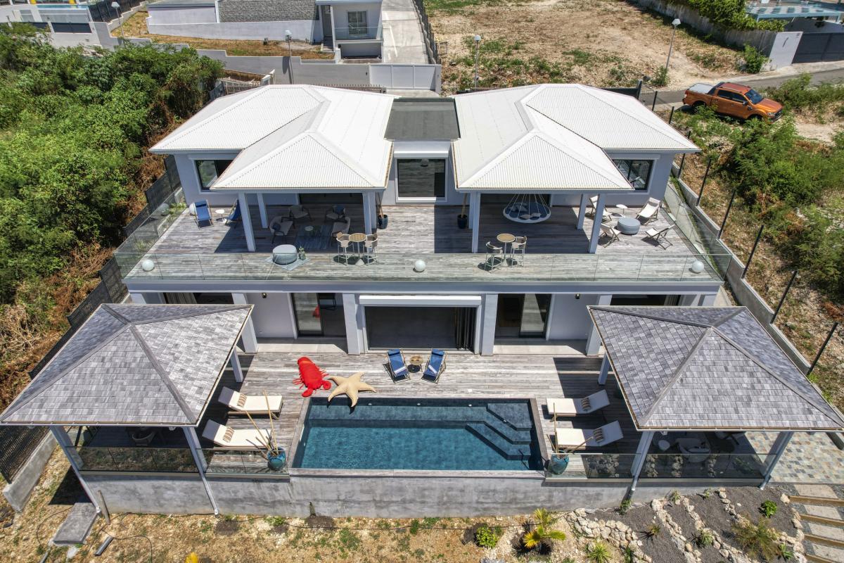 A louer villa 4 chambres vue mer Saint François Guadeloupe_ Vue d'ensemble 