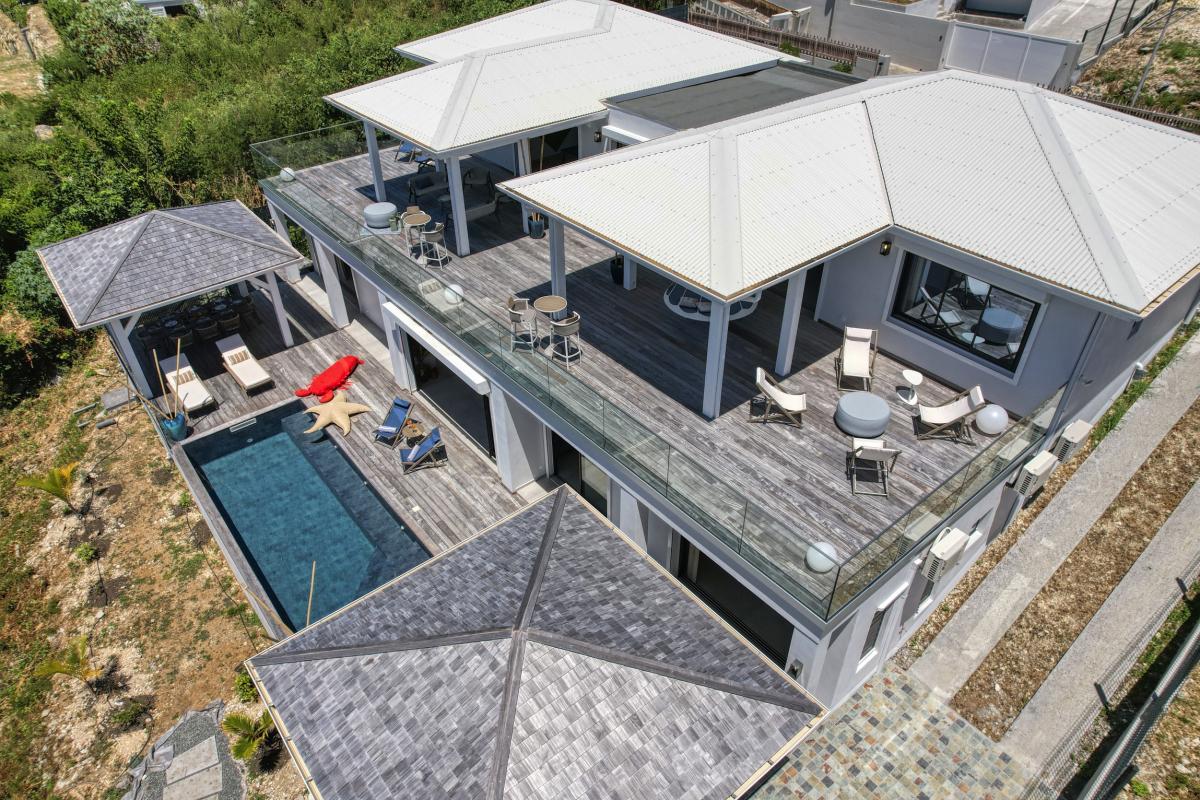 A louer villa 4 chambres vue mer Saint François Guadeloupe_ Vue d'ensemble 