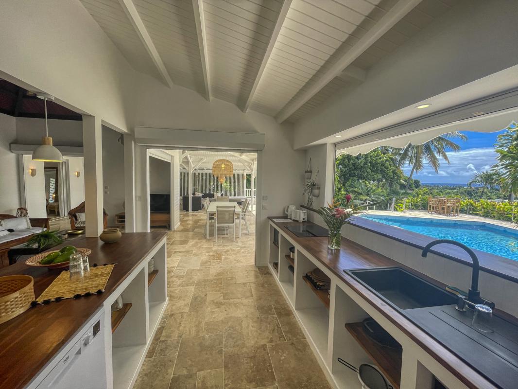 A louer villa 8 personnes Saint François Guadeloupe_ Cuisine