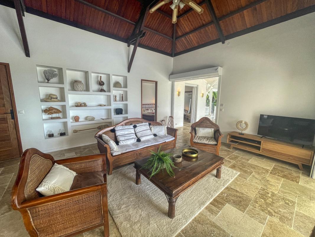 A louer villa 8 personnes Saint François Guadeloupe_ Salon 