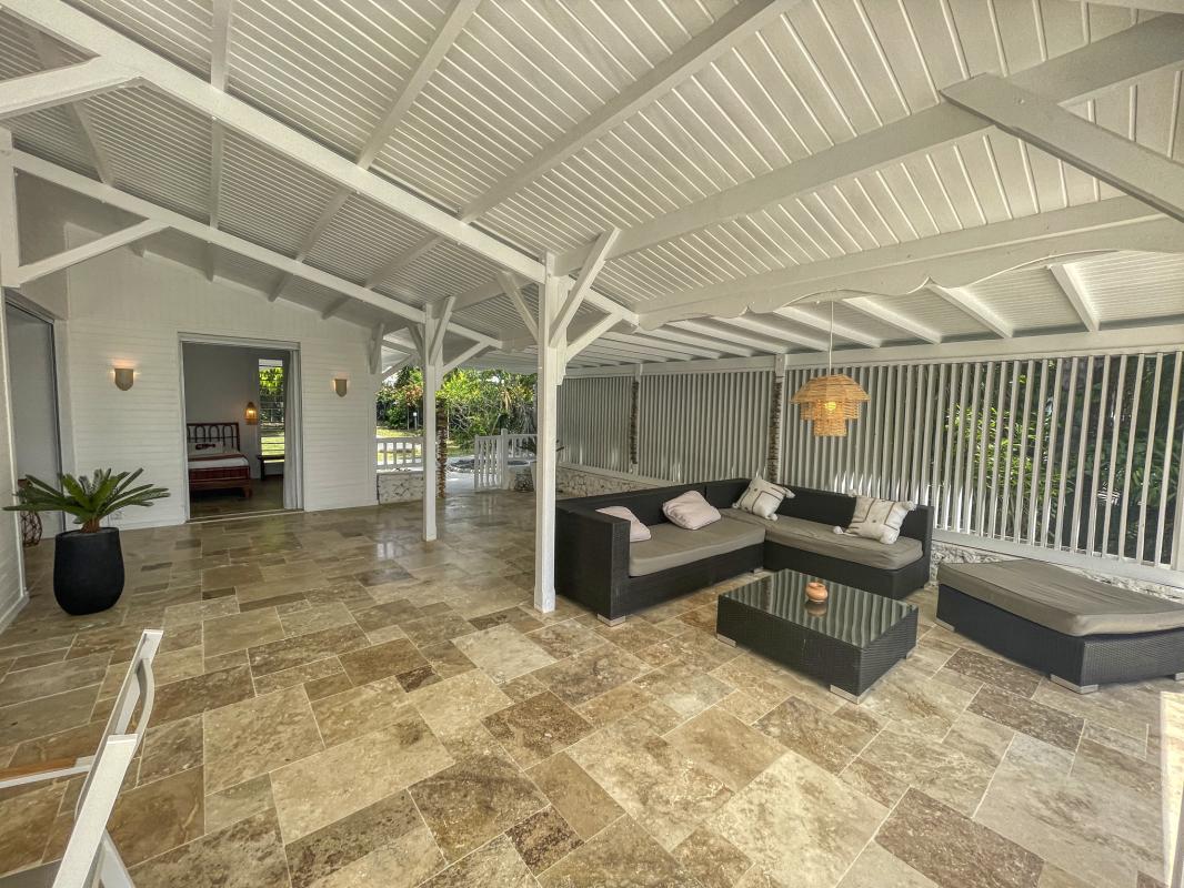 A louer villa 8 personnes Saint François Guadeloupe_ Terrasse 