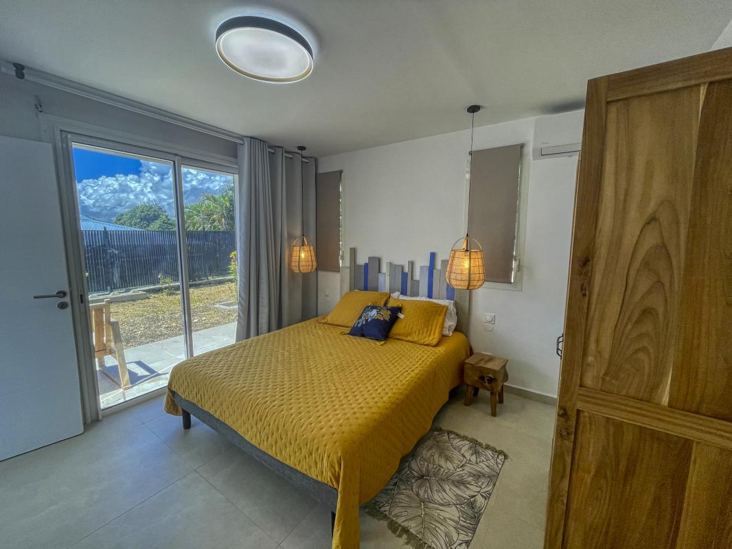 A louer villa proche plage à pieds Saint François Guadeloupe_ Chambre 2 
