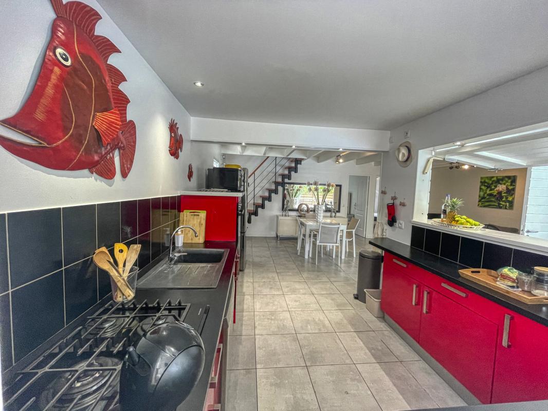 Location villa avec piscine Saint François Guadeloupe_ Cuisine 